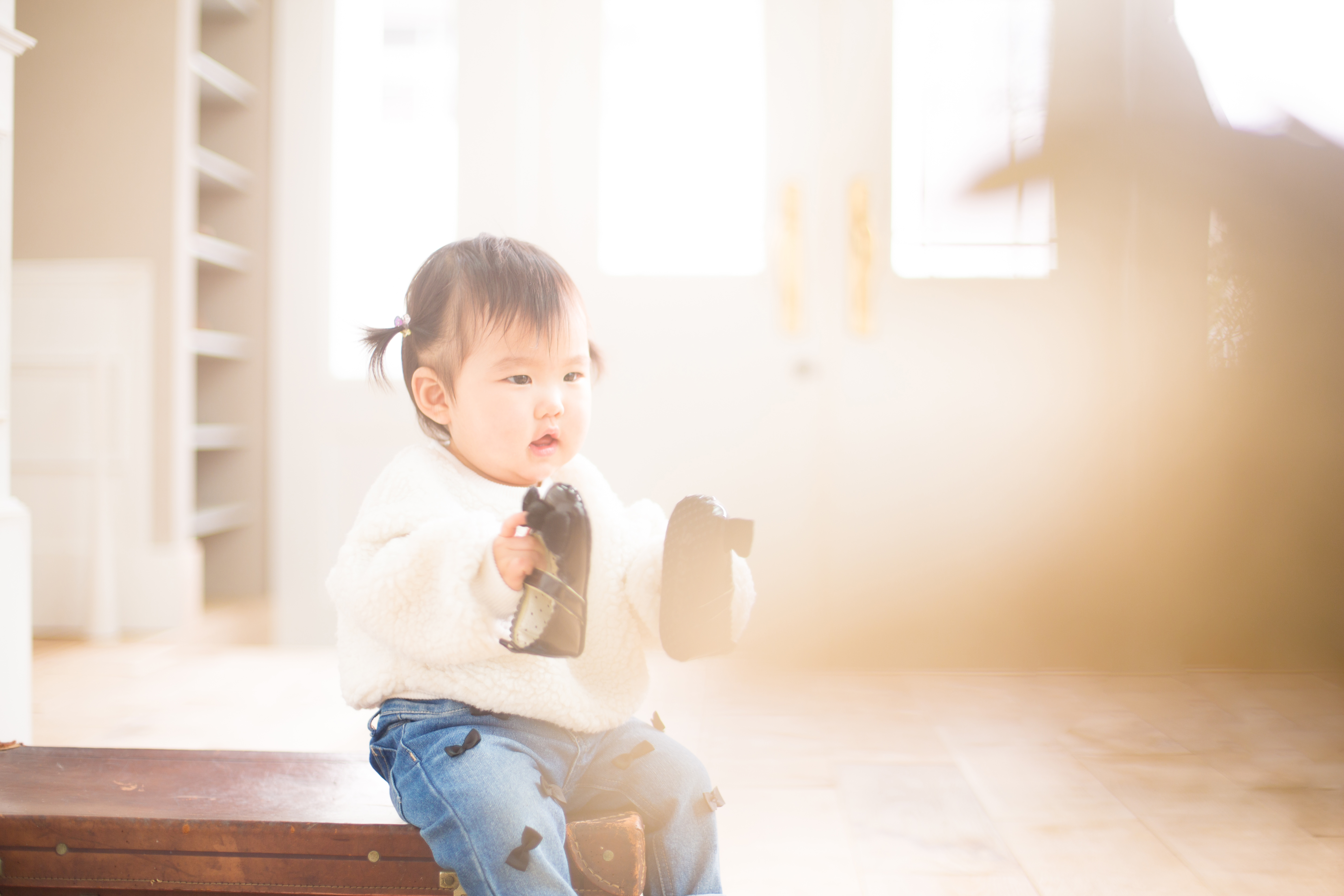 赤ちゃん　一歳記念　記念写真