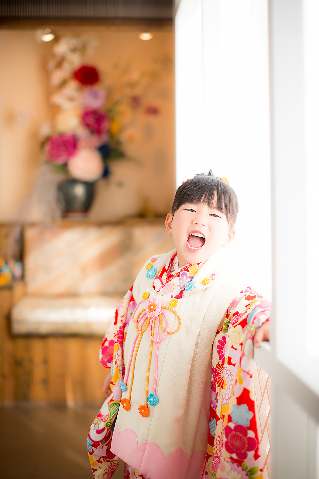 七五三,前撮り,3歳,可愛い,着物