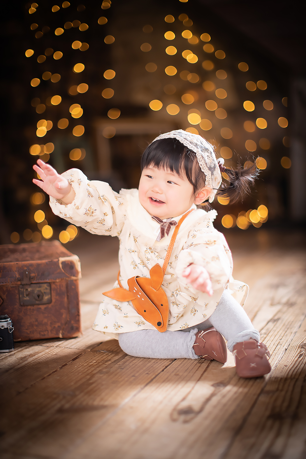 1歳記念,かわいい,カジュアル服,持ち込み衣装